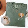 Comfort Colors® Custom Pet Shirt, Pet photo and name, Personalized Pet Portrait Shirt, Custom Dog Cat Graphic Tee, Pet Lover Gift, Dog Lover
