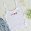 Mrs. Tank Top, Embroidered Tank, Bachelorette Outfit