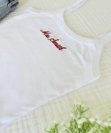 Mrs. Tank Top, Embroidered Tank, Bachelorette Outfit
